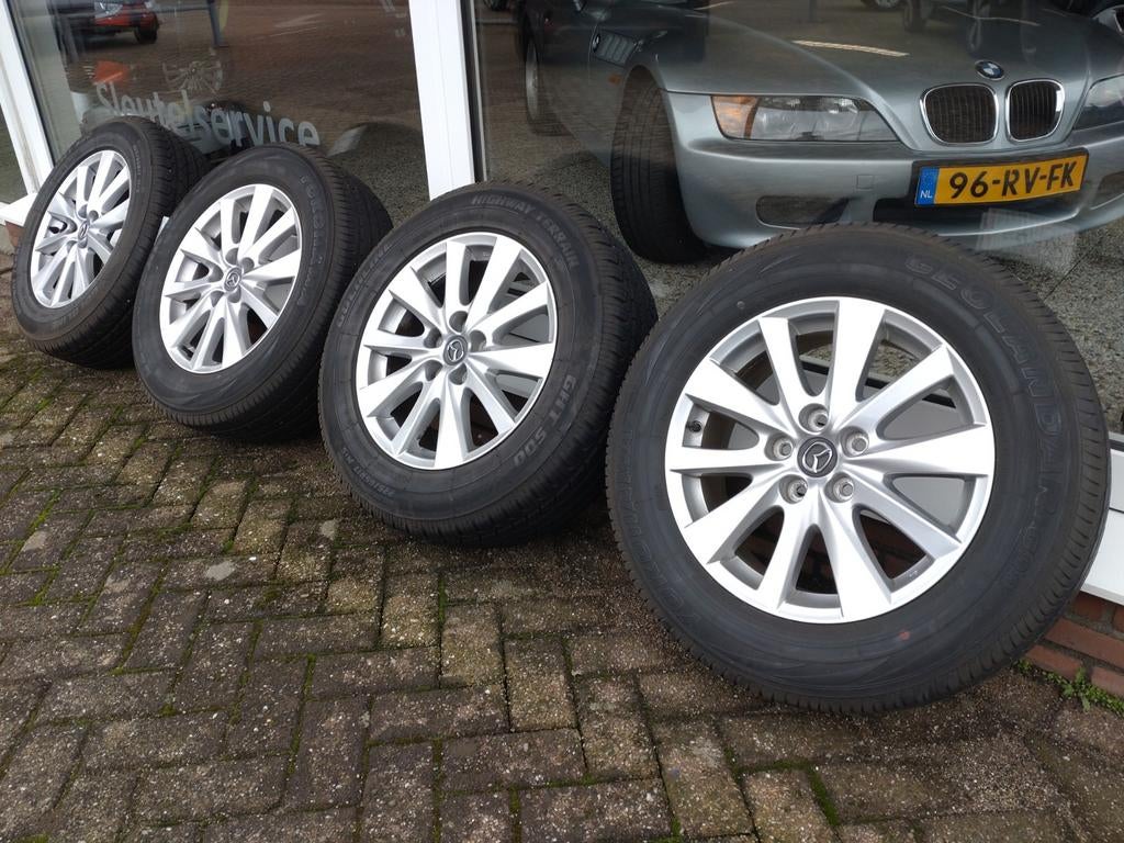 Originele Mazda CX-5 Velgen 17" met zomerbanden., Auto-onderdelen, Banden en Velgen, Ophalen, Gebruikt, Banden en Velgen, 17 inch