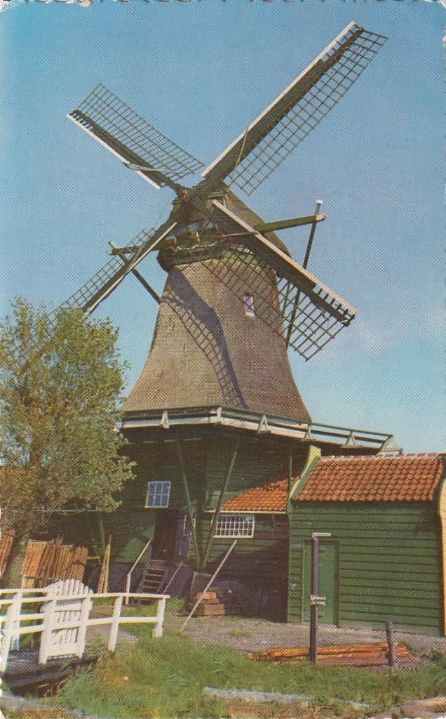 MOLEN VRIENDSCHAP UIT 1957 ZEER MOOIE OUDE KAART KL90, Ophalen of Verzenden, 1940 tot 1960, Gelopen