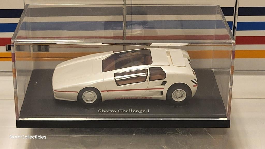 AutoCult Sbarro Challenge 1 White - 1985, Hobby en Vrije tijd, Modelauto's | 1:43, Gebruikt, Auto, Overige merken, Ophalen of Verzenden