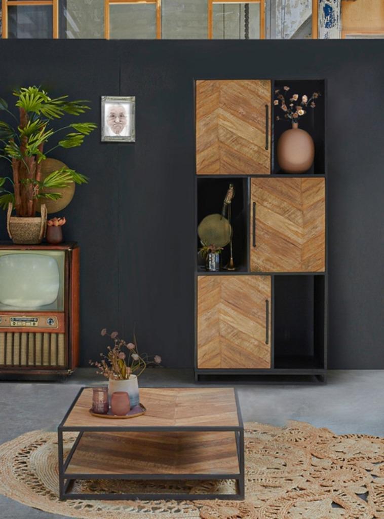 OMG salontafel ROF014 l Whoon l Room108 l van €599 voor €149, Ophalen, 50 tot 100 cm, Teakhout, Vierkant