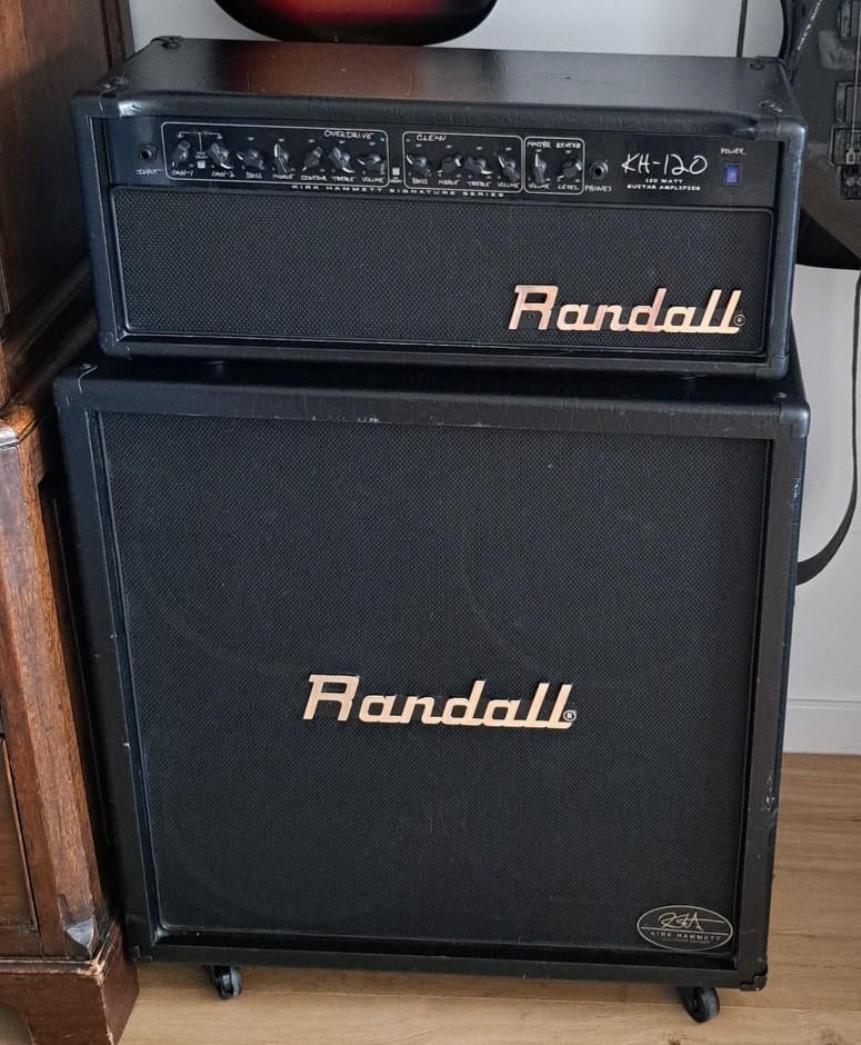 Randall KH-120 + KH412 Kirk Hammett 200-Watt, Ophalen, Zo goed als nieuw, 100 watt of meer