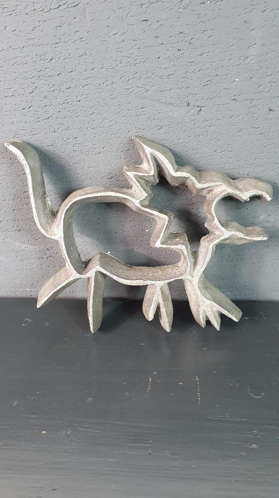 Aluminium onderzetter Hond klein, Teun Kees Design. 7A11, Tweedehands verkoop, Tweedehands verkoop, Gebruikt, Glas of Kopje