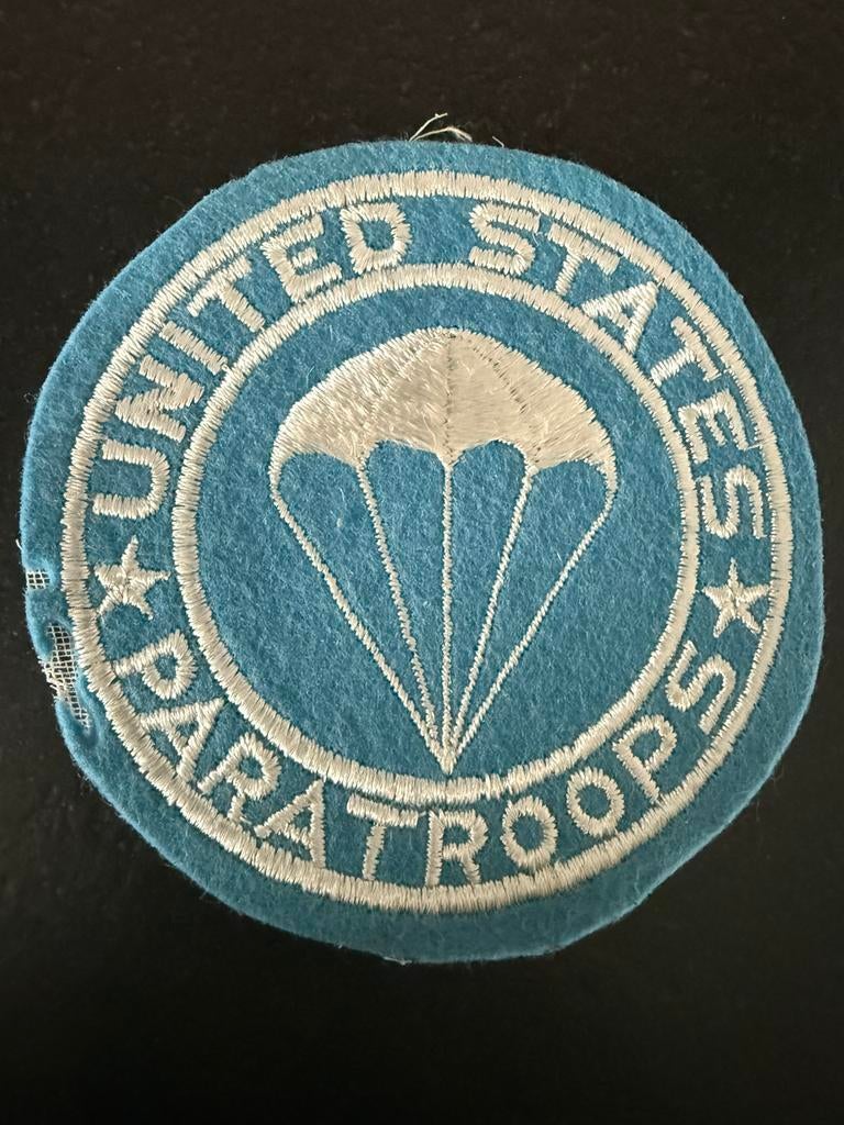 Originele Ameikaanse Airborne patch uit WO2, US borst patch, Ophalen of Verzenden, Amerika, Embleem of Badge