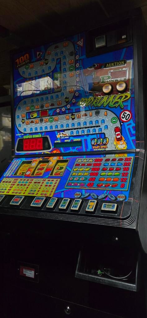 Oude gokkast Road Runner, Verzamelen, Automaten | Gokkasten en Fruitautomaten, Euro, Ophalen, Gebruikt, Met sleutels