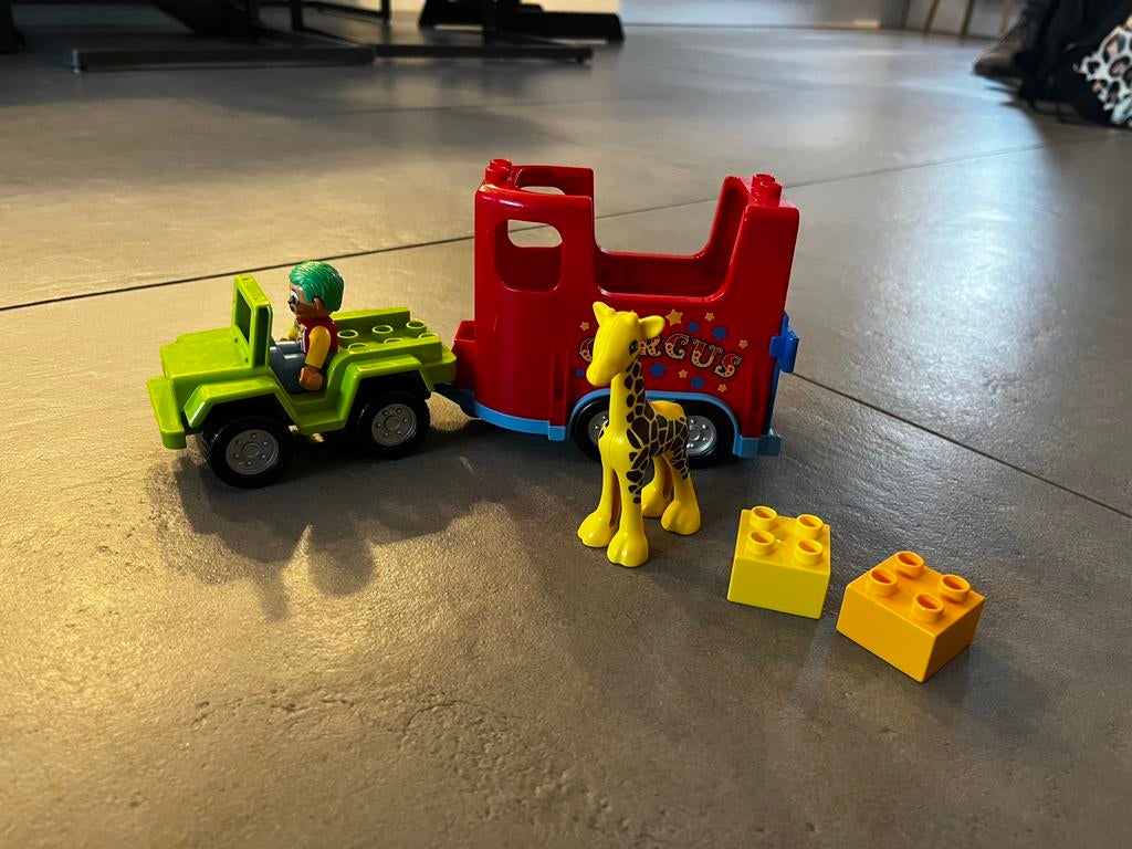 Lego duplo 10550 - Circustransport, Ophalen, Zo goed als nieuw