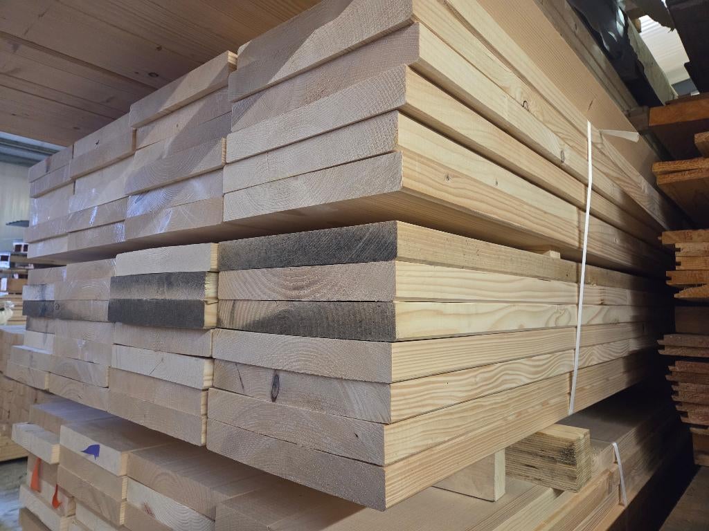 Balkhout cls  3.8 x 28.5 cm - 6.00 m lang, Ophalen, 25 tot 50 mm, Nieuw, 300 cm of meer