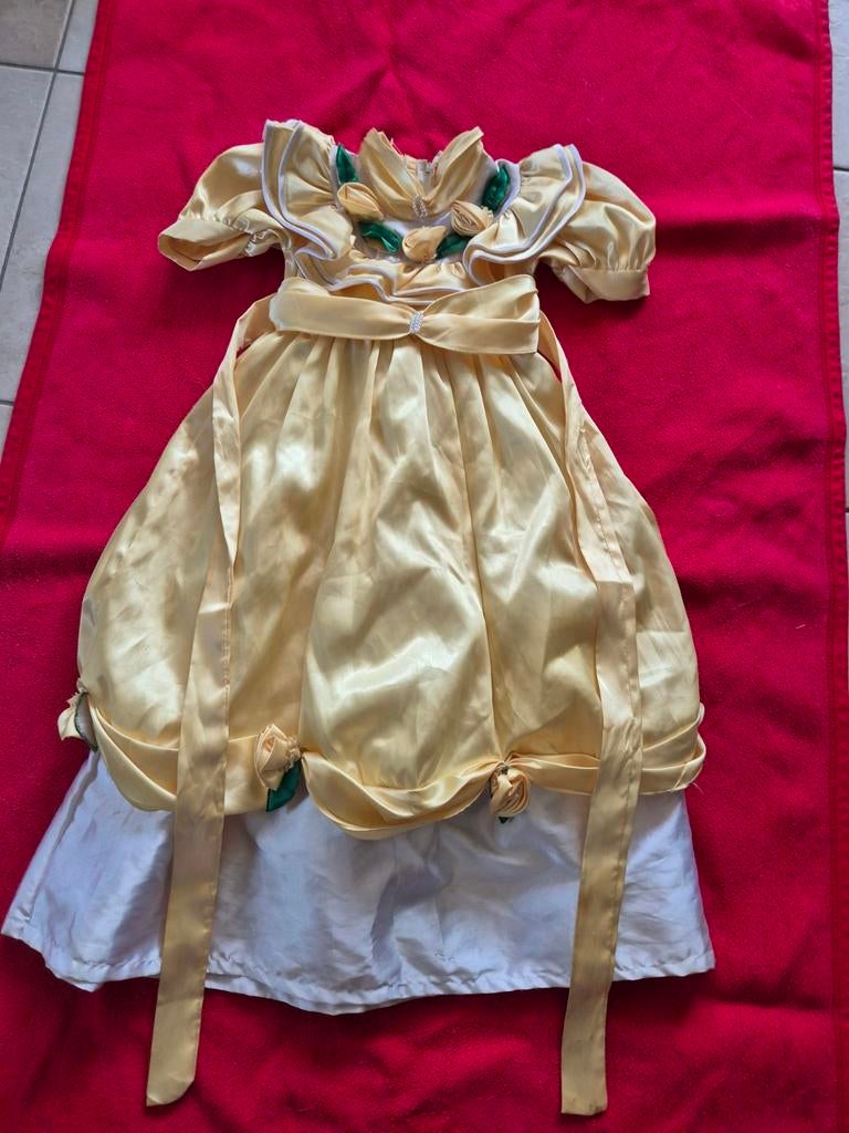 Disney jurk belle en het beest verkleedjurk kindermaat 5, Ophalen of Verzenden