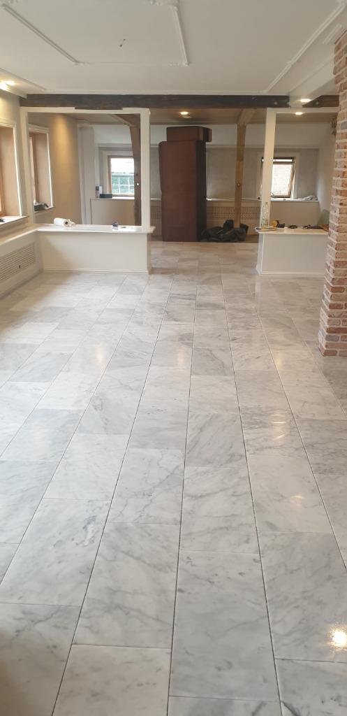 Vloer en Wand Wit Carrara echt marmer 61x30,5x1 cm mat, 60 cm of meer, Verzenden, Wandtegels, Nieuw