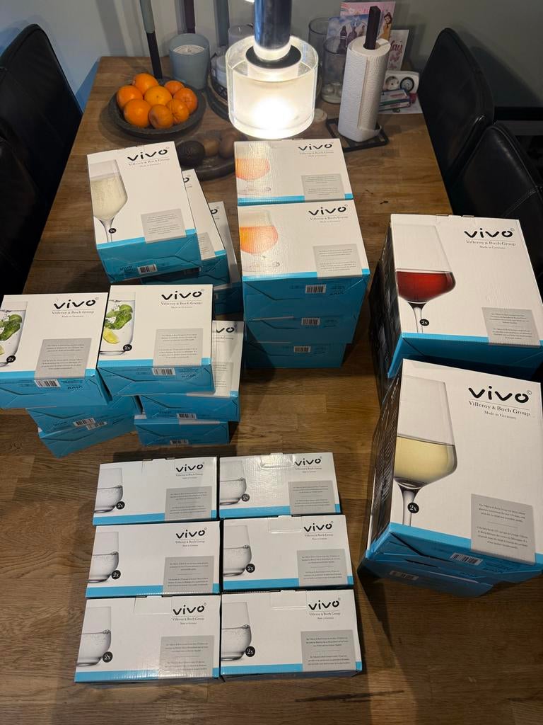 Nieuwe Villeroy & Boch VIVO glazen sets 54 delig, Huis en Inrichting, Keuken | Servies, Ophalen, Glas of Glazen, Nieuw, Glas