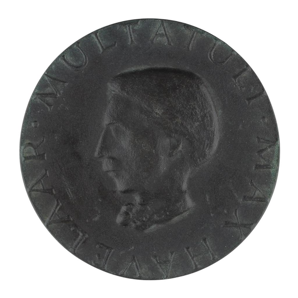Penning VPK 1960 Auke Hettema : Multatuli Max Havelaar, Postzegels en Munten, Penningen en Medailles, Verzenden, Brons, Nederland