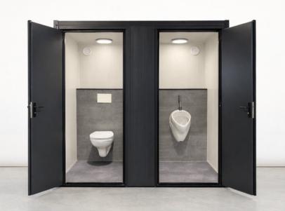 Dubbele toilet unit met hangtoilet en urinoir | NL fabricaat, Ophalen of Verzenden, Nieuw, Toilet