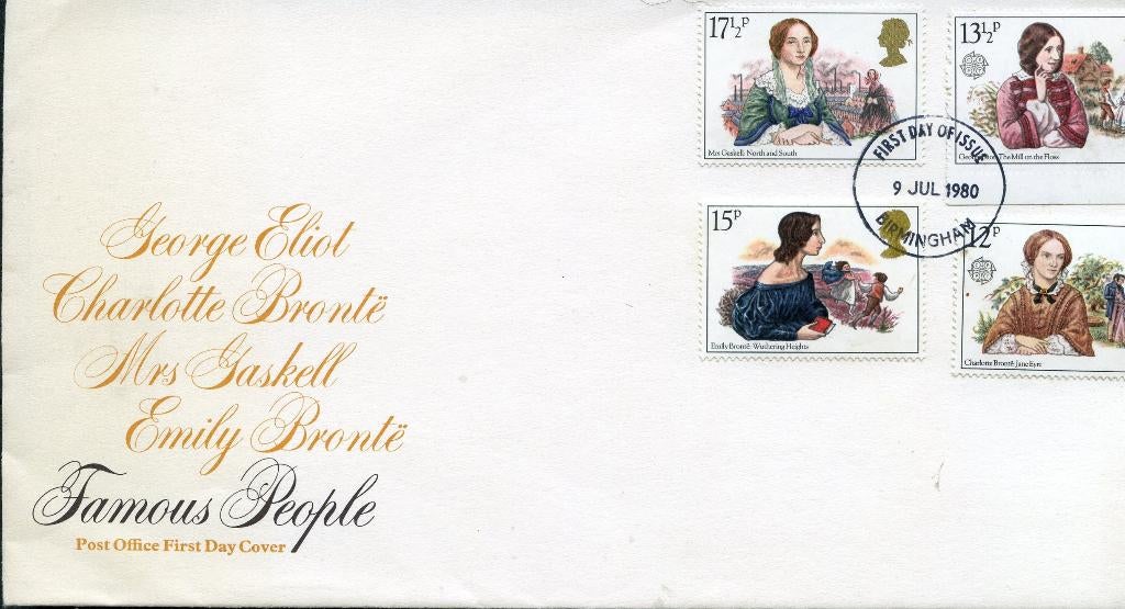 Engeland GB 1980 c305 Bekende vrouwen, Postzegels en Munten, Postzegels | Eerstedagenveloppen, Verzenden, Onbeschreven, Europa