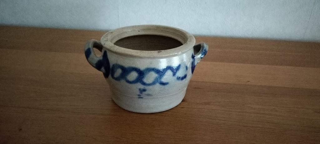 Keulse zoutpot, diameter 14 cm, hoogte 10 cm, Antiek en Kunst, Ophalen of Verzenden