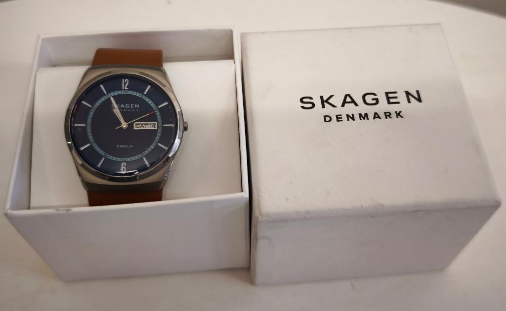 watch skagen denmark, Ophalen of Verzenden, Nieuw, Blauw, Android