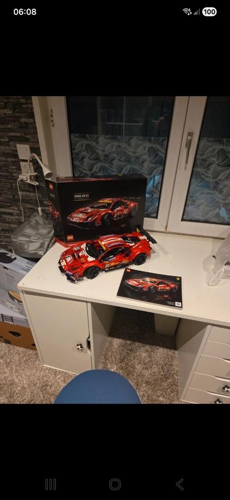 Lego Ferrari 488 GTE, Ophalen of Verzenden, Gebruikt