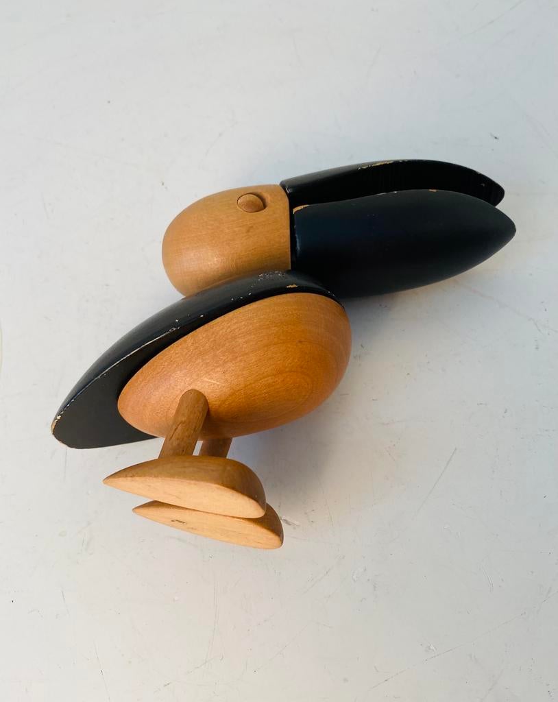 Pelikaan van beukenhout design Gunnar Flørning, Gebruikt, Denemarken, Ophalen of Verzenden, Onbekend