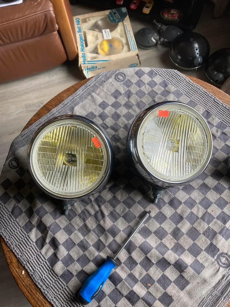Oldtimer 2 Cibie witte breedte straler type Oscar 18 cm, Auto-onderdelen, Verlichting, Ophalen of Verzenden, Gebruikt