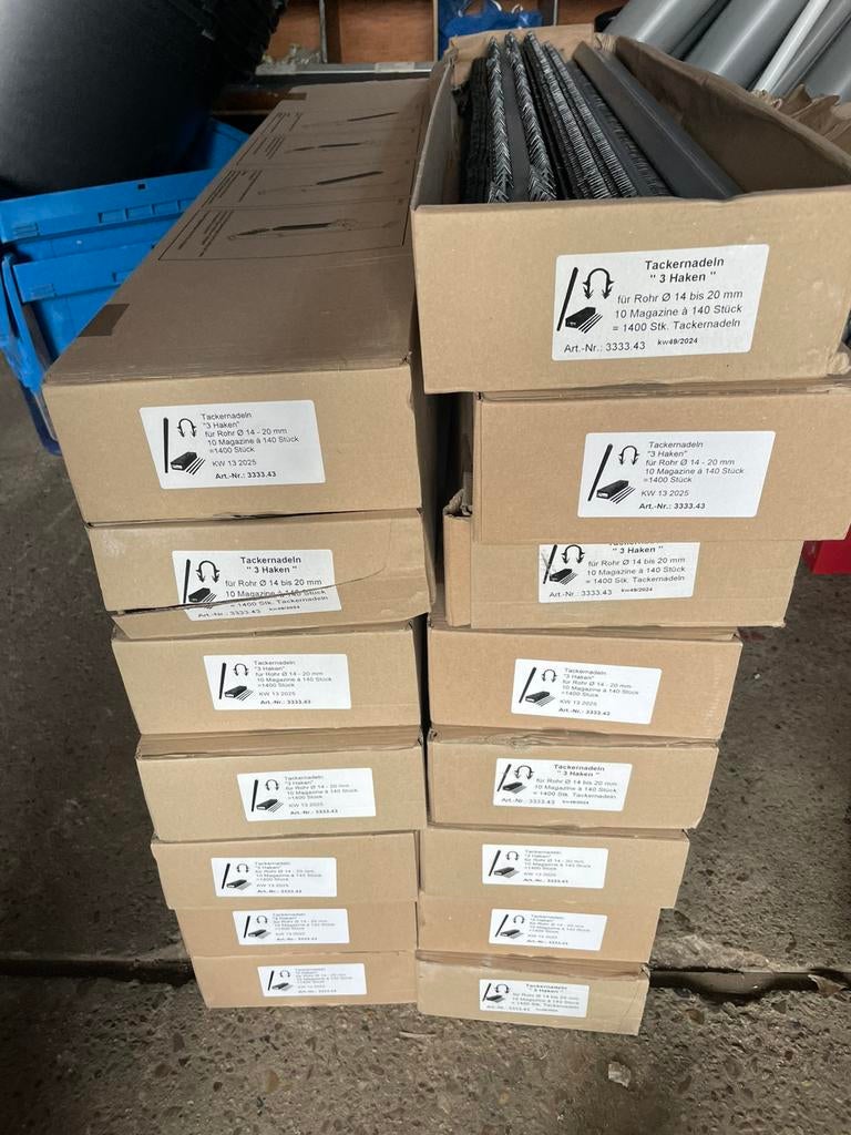 Vloerverwarming tackerclips voor tackerapparaat 14tot20mm, Minder dan 30 cm, Overige typen, Nieuw, Minder dan 60 cm