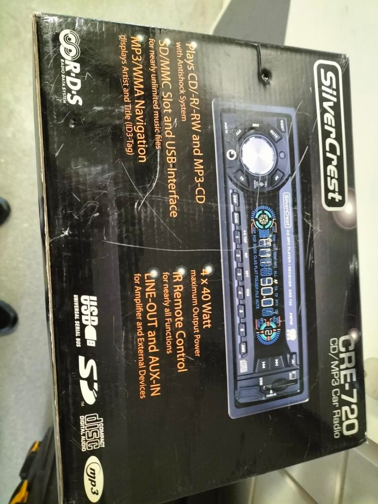 SilverCrest CRE-720 Autoradio CD/MP3 - Nieuw, Ophalen of Verzenden, Nieuw