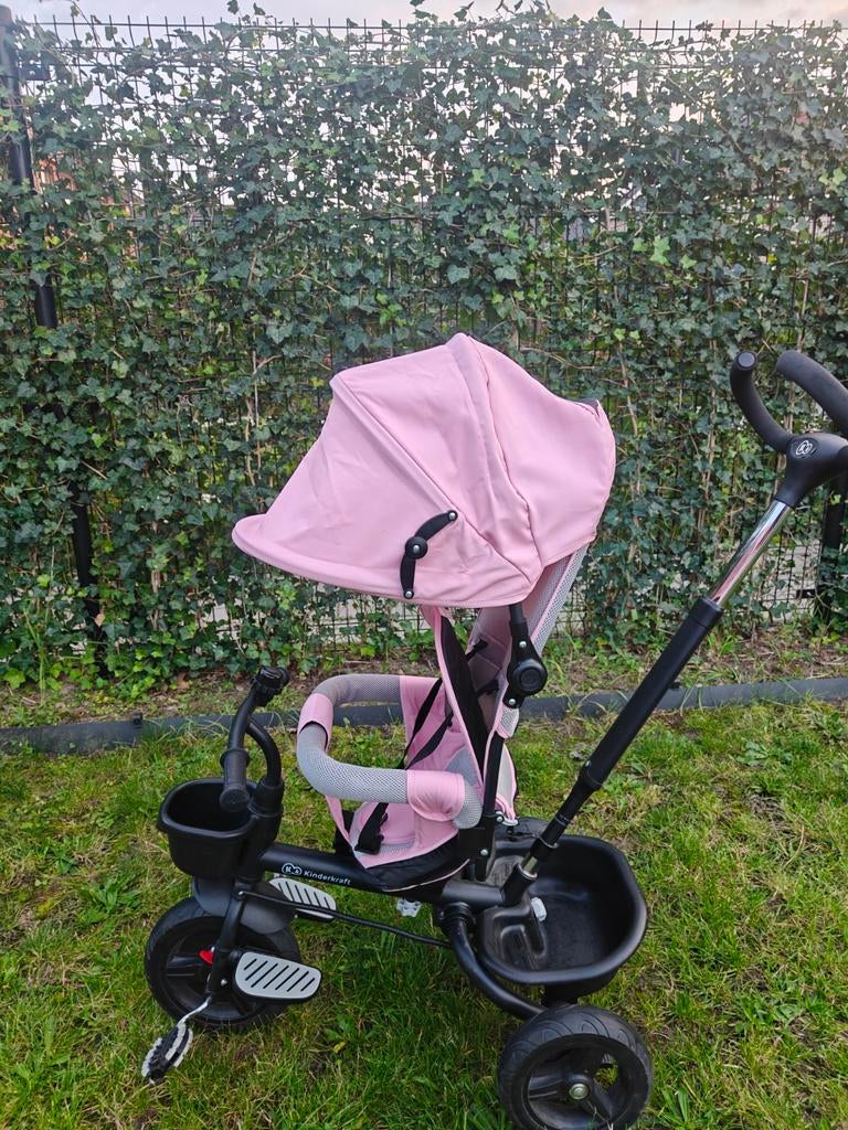 Kinderkraft Aveo driewieler roze kinderen 9 maanden-5 jaar, Ophalen, Zo goed als nieuw, Kinderkraft, Duwstang