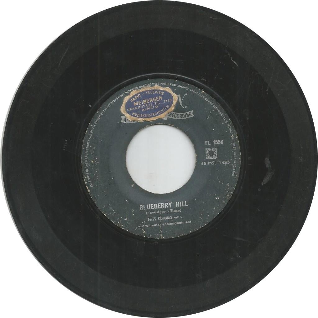 Fats Domino – Blueberry Hill (1956), Cd's en Dvd's, Vinyl Singles, Ophalen of Verzenden, Gebruikt, 7 inch, Pop