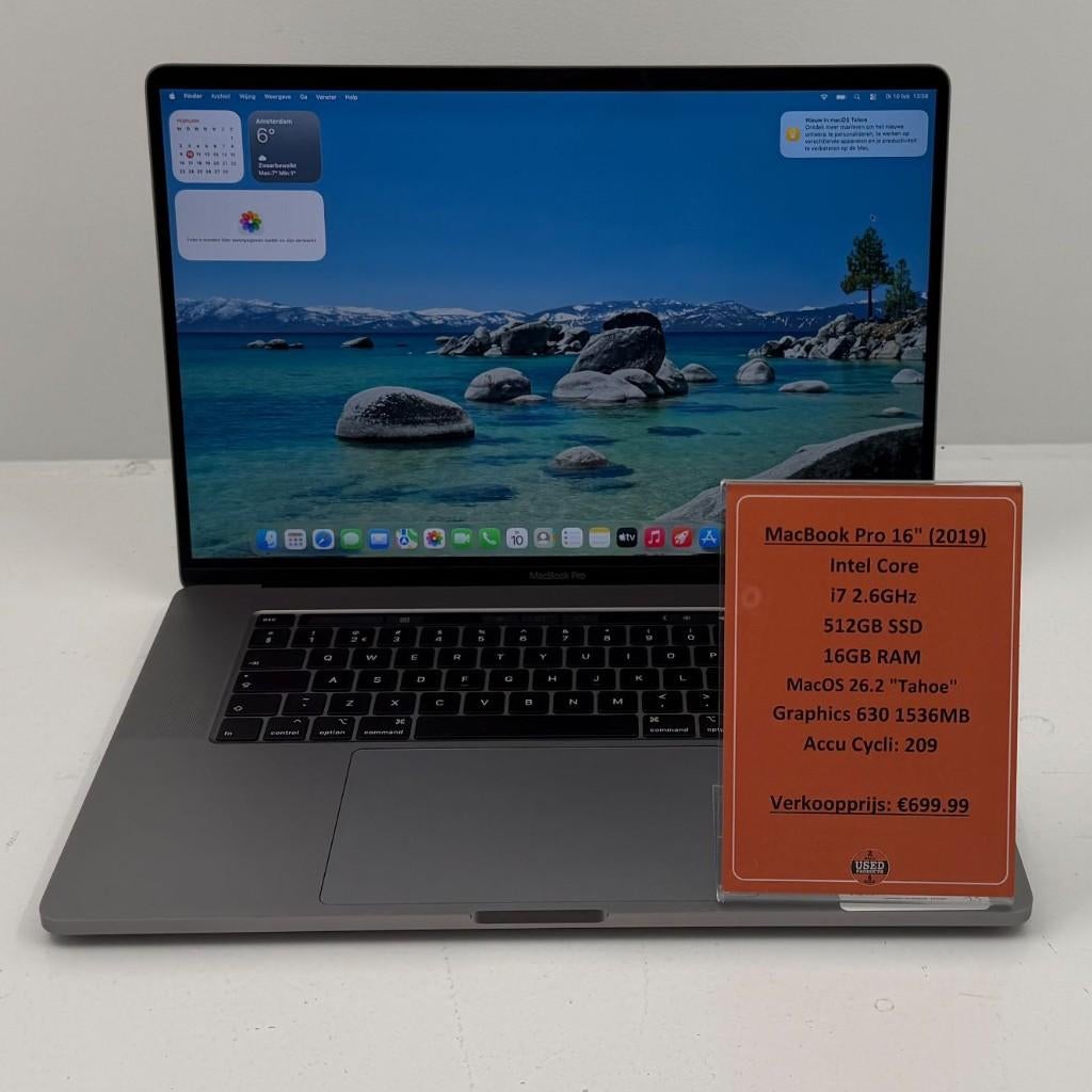 MacBook Pro 2019 16inch Laptop | i7 512GB 16GB, Computers en Software, Apple Macbooks, MacBook Pro, 2 tot 3 Ghz, Qwerty, Dordrecht@usedproducts.nl