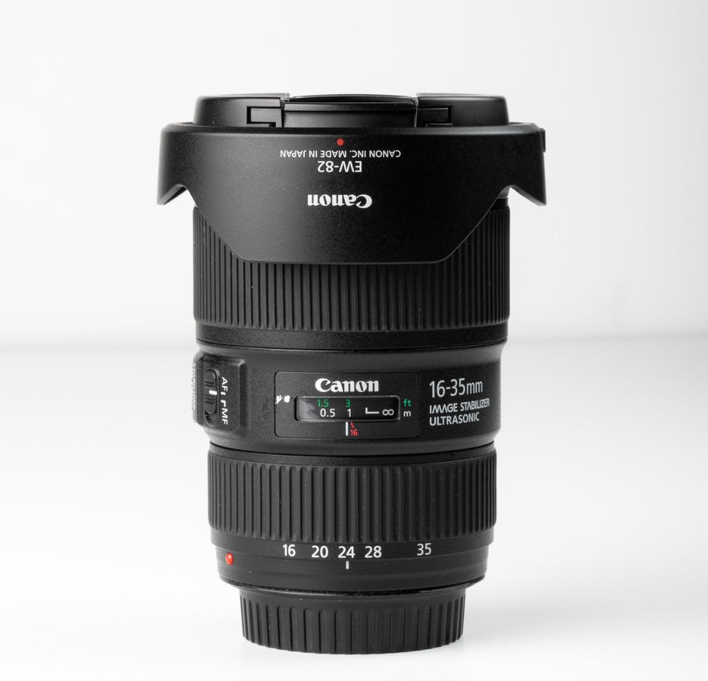 Canon EF 16-35 mm F4 IS L USM, Ophalen, Zo goed als nieuw, Groothoeklens, Zoom