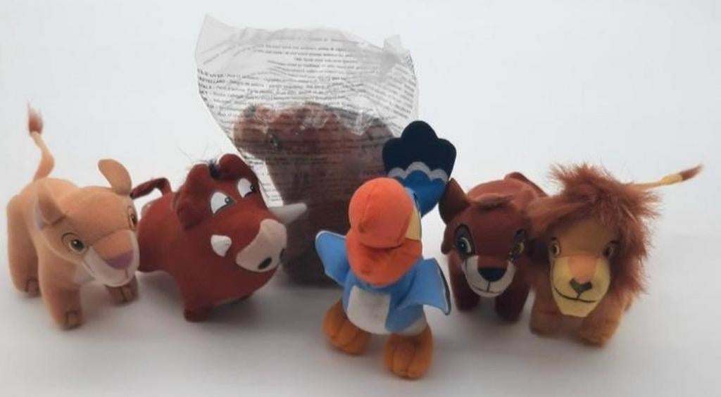 McDonalds Lion King 6 knuffeltjes uit 1998, Verzamelen, Ophalen of Verzenden, Leeuwenkoning of Jungle Boek, Zo goed als nieuw