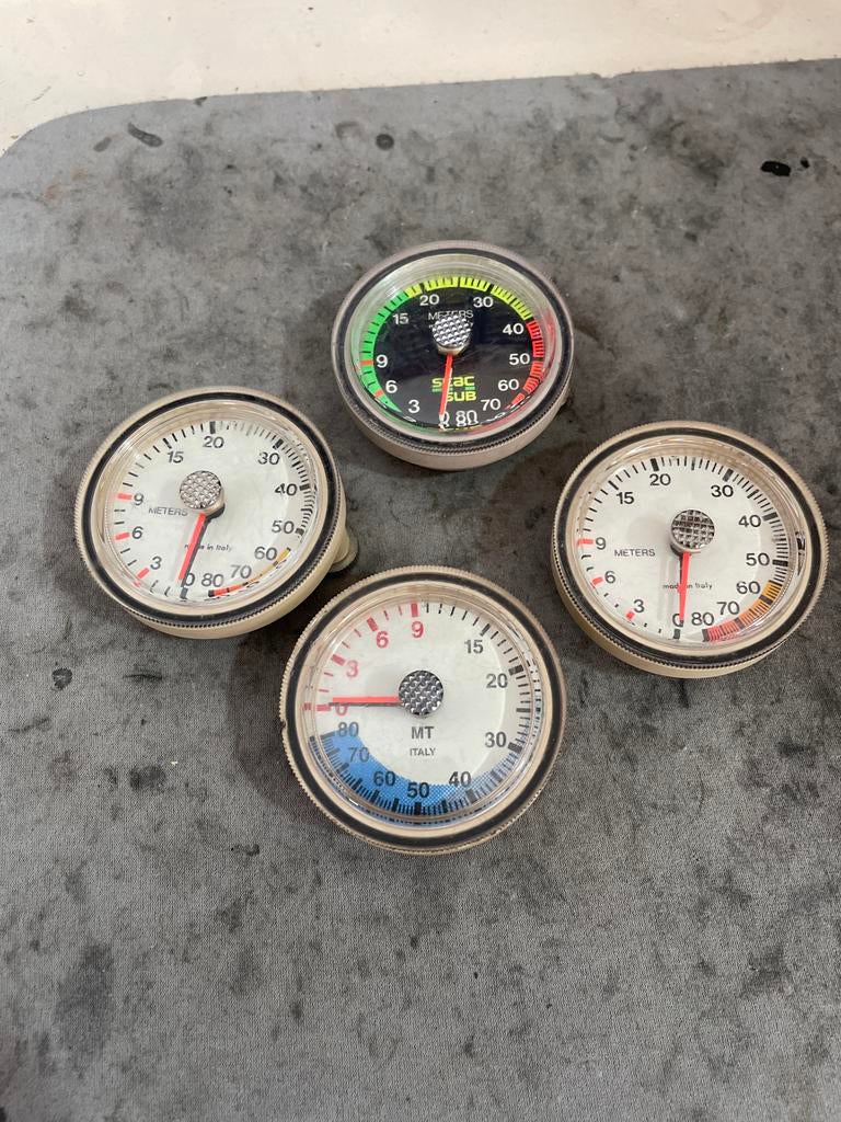 Duik Dieptemeters - Set van 4, Ophalen of Verzenden, Gebruikt, Overige typen