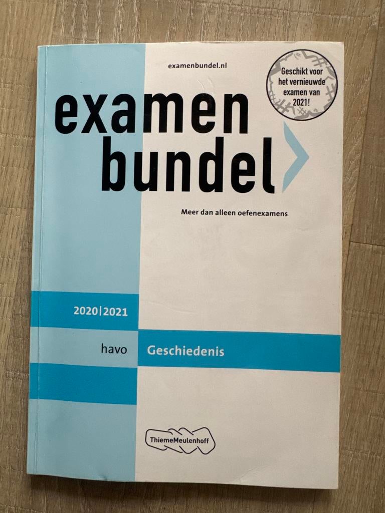 Examenbundel Geschiedenis HAVO 2020-2021, Boeken, Schoolboeken, Ophalen of Verzenden, Gelezen, HAVO, Geschiedenis