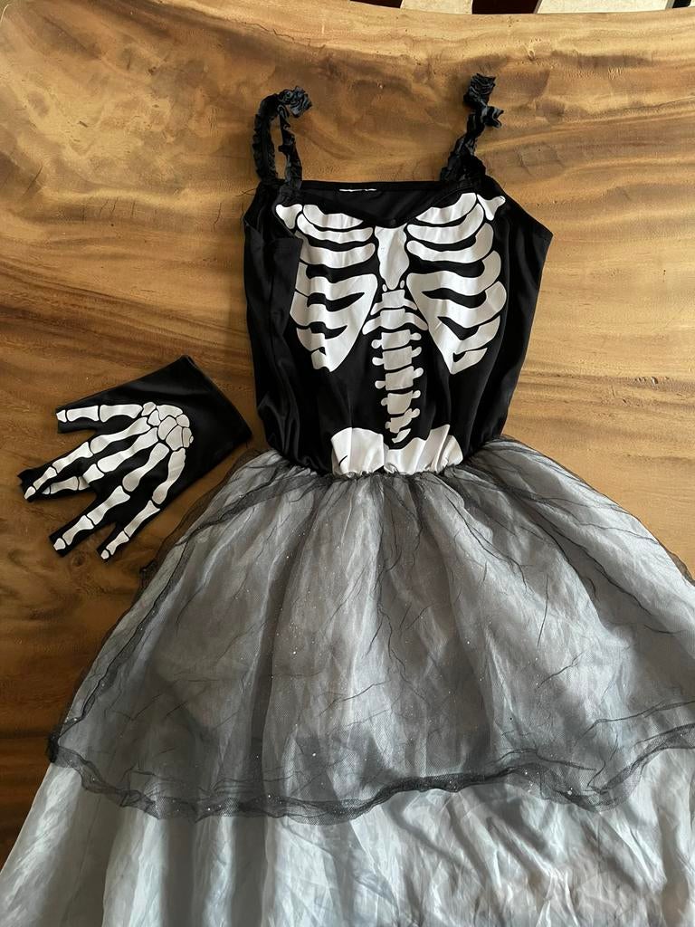 Skeletjurk carnaval, Ophalen of Verzenden, Gebruikt, Meisje