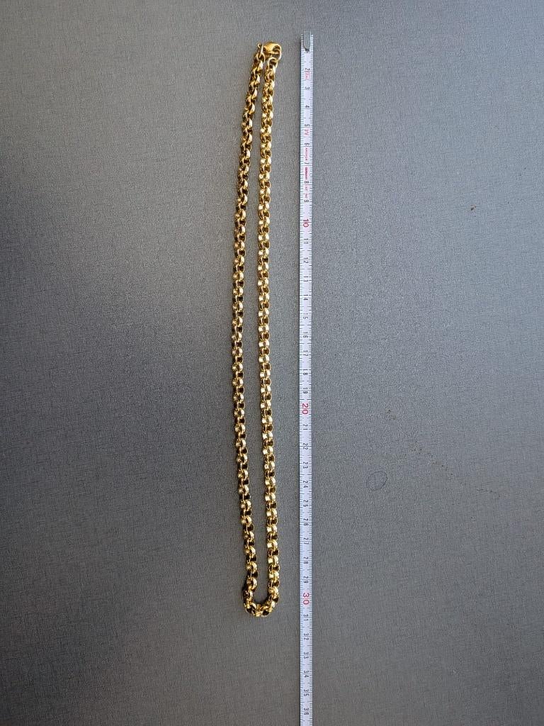 Monet Jasseron ketting, Sieraden, Tassen en Uiterlijk, Kettingen, Ophalen of Verzenden, Zo goed als nieuw, Goud, Overige materialen