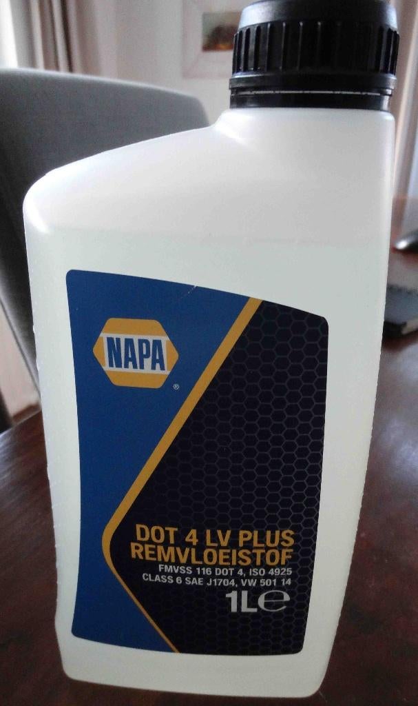 NAPA remvloeistof dot 4 LV plus 1L, nieuw., Ophalen of Verzenden