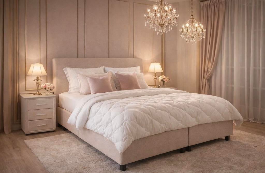 Boxsprings €745,- direct meenemen!!, Ophalen, Zwart, Zwart, Overige maten
