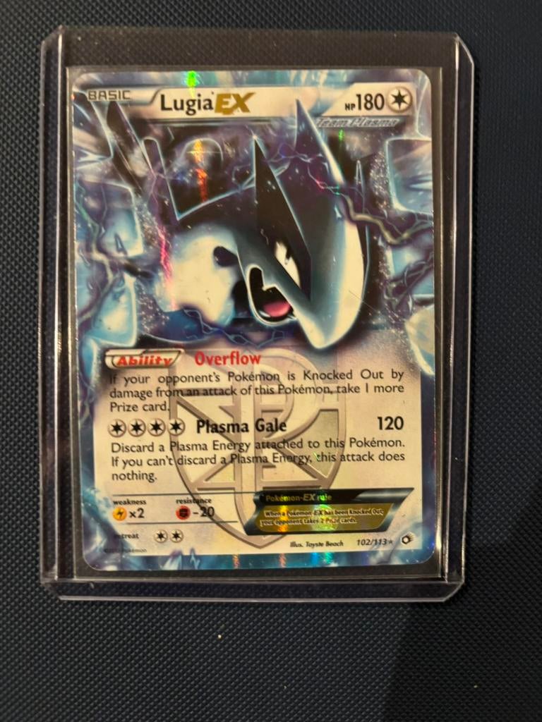Lugia EX 102/113, Ophalen of Verzenden, Zo goed als nieuw