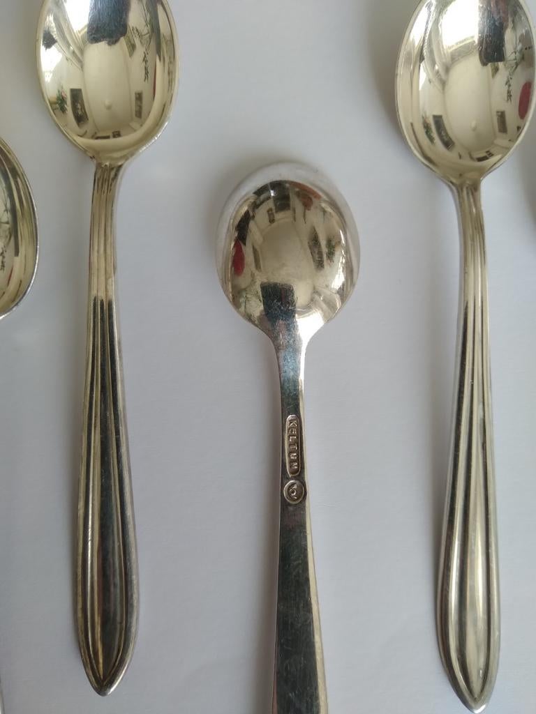 Keltum p3 kleine lepeltjes, Antiek en Kunst, Antiek | Bestek, Ophalen of Verzenden