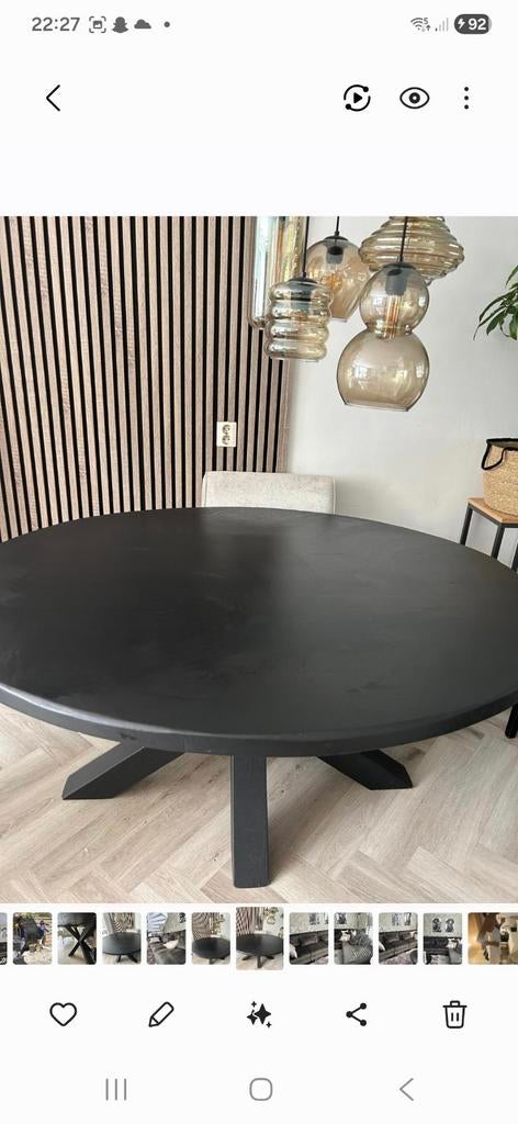 Eettafel, 100 tot 150 cm, Ophalen of Verzenden, Zo goed als nieuw, 150 tot 200 cm