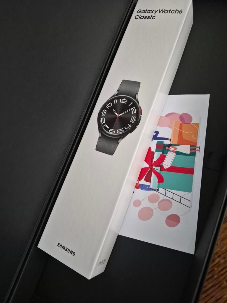 Galaxy watch 6 classic, Ophalen of Verzenden, Nieuw, Zwart, Android