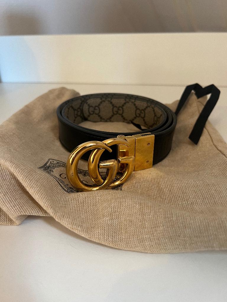gucci riem, 80 tot 90 cm, 3 tot 5 cm, Tailleriem, Ophalen of Verzenden