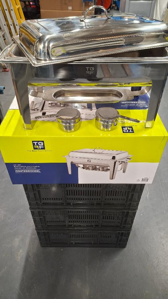 TGFF (The Good Food Factory) Chafer au bain marie bak RVS, ., Nieuw, Ophalen of Verzenden, .