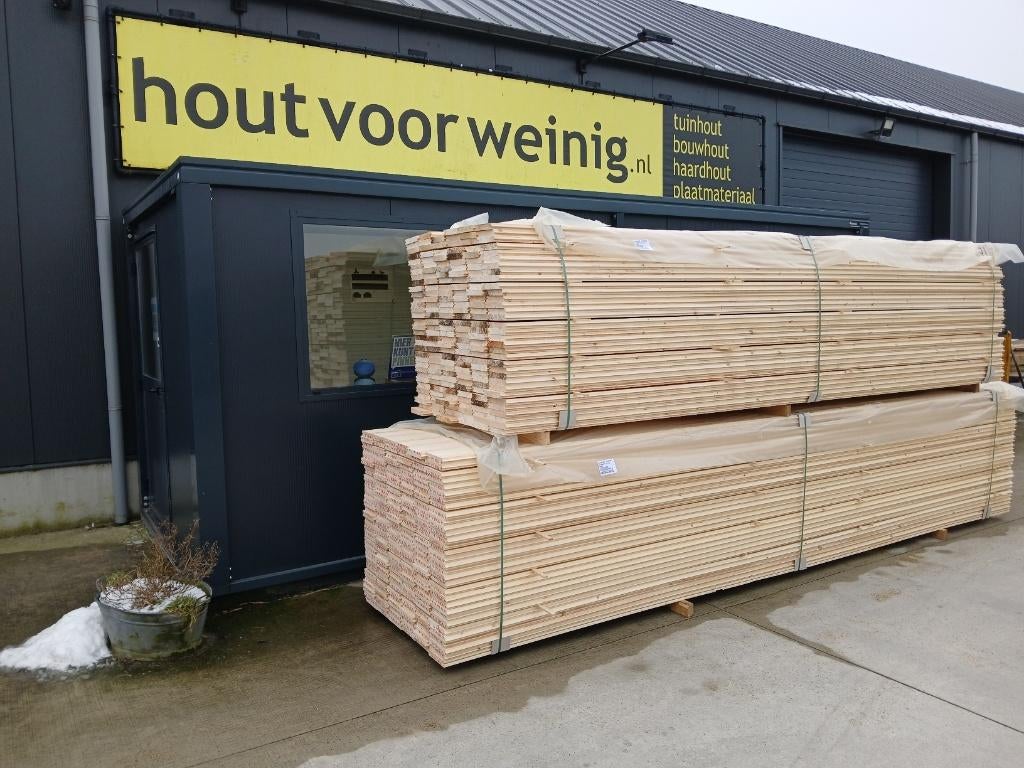 Vloerdelen, planken met veer en groef  28 x 160mm, Tuin en Terras, Palen, Balken en Planken, Ophalen, 250 cm of meer, Planken