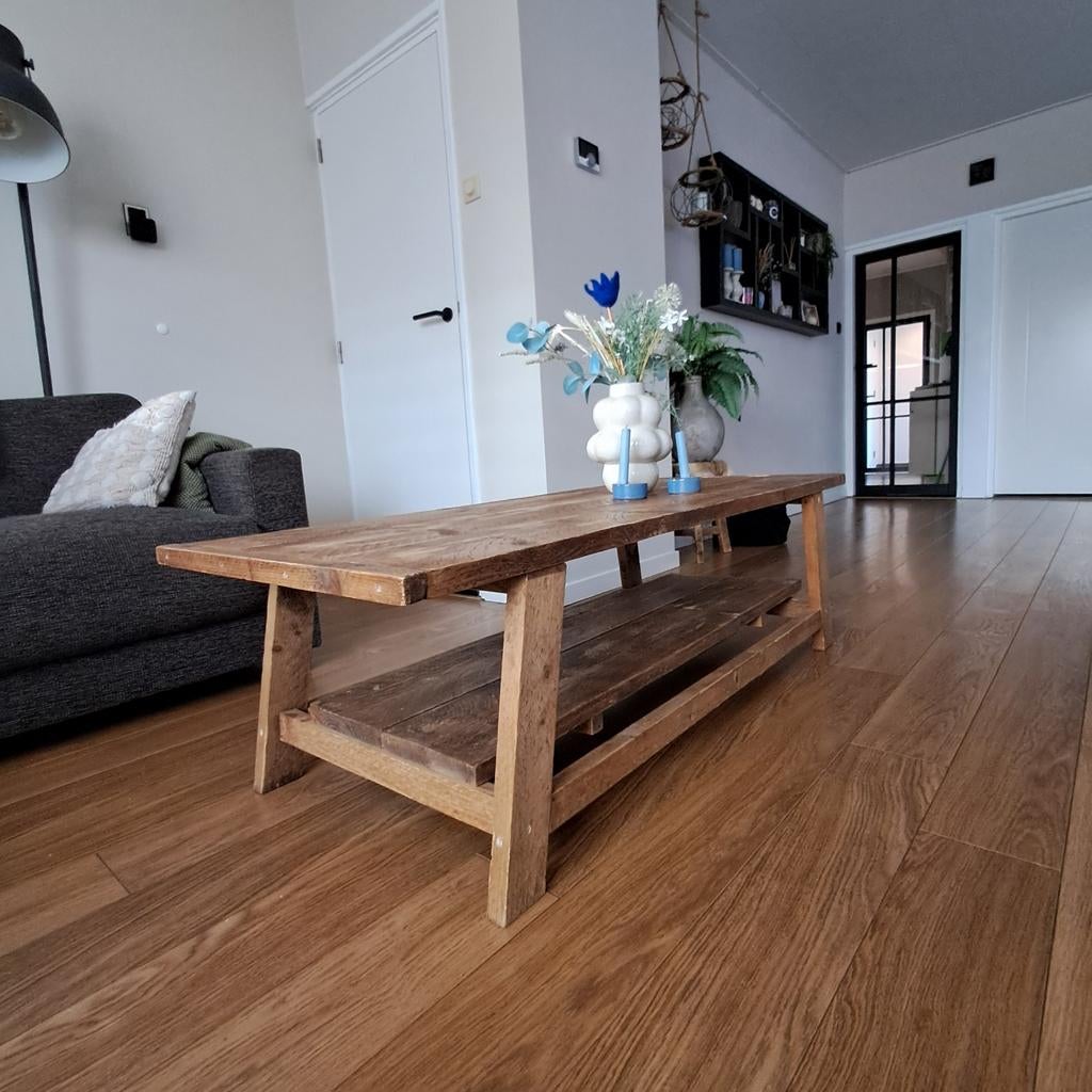 Landelijke salontafel, Ophalen of Verzenden, Minder dan 10 m², Tapijttegels