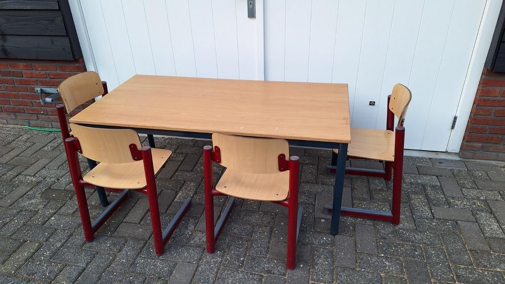 Tafels en stoelen voor kinderen (schoolbankjes), Ophalen, Gebruikt