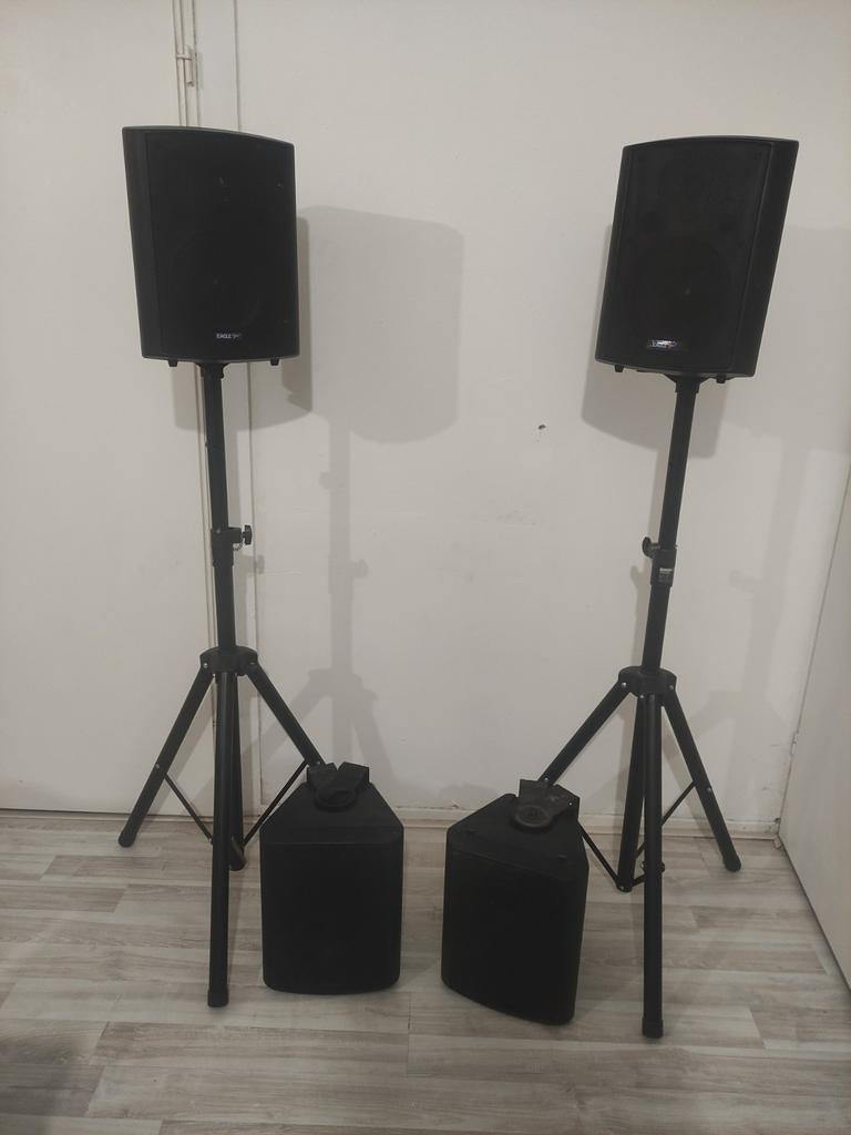Eagle A175GG Speakerset met Stands, Audio, Tv en Foto, Luidsprekers, Overige merken, Gebruikt, ., Ophalen of Verzenden