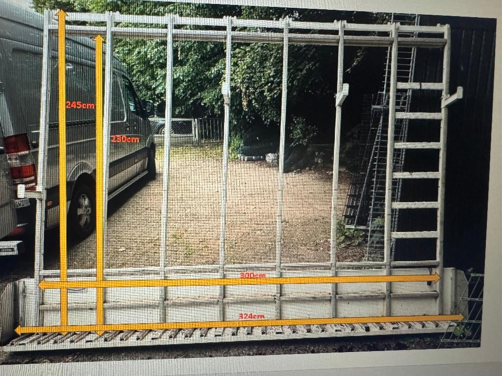 Glasresteel lansing voor bestelbus, Ophalen of Verzenden, Gebruikt