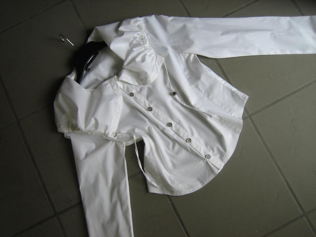 Mooie witte blouse met prachtige kraag ELSEWHERE, M snazzeys, Kleding | Dames, Blouses en Tunieken, Nieuw, Maat 38/40 (M), Wit