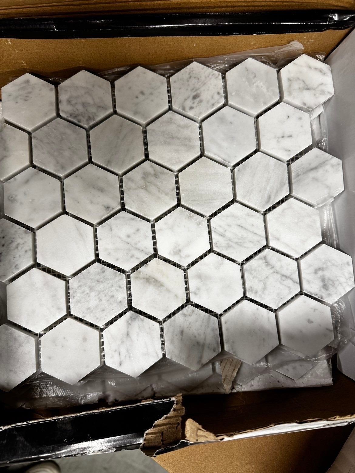L'Antic Colonial Essential Hexagon Carrara Pulido tegels, Ophalen, Wandtegels, Nieuw, 20 tot 40 cm