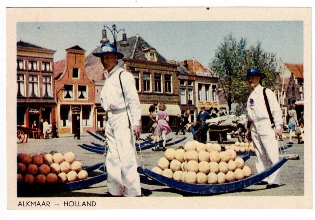 Alkmaar. De Kaasdragers in actie., Ophalen of Verzenden, Voor 1920, Ongelopen, Noord-Holland
