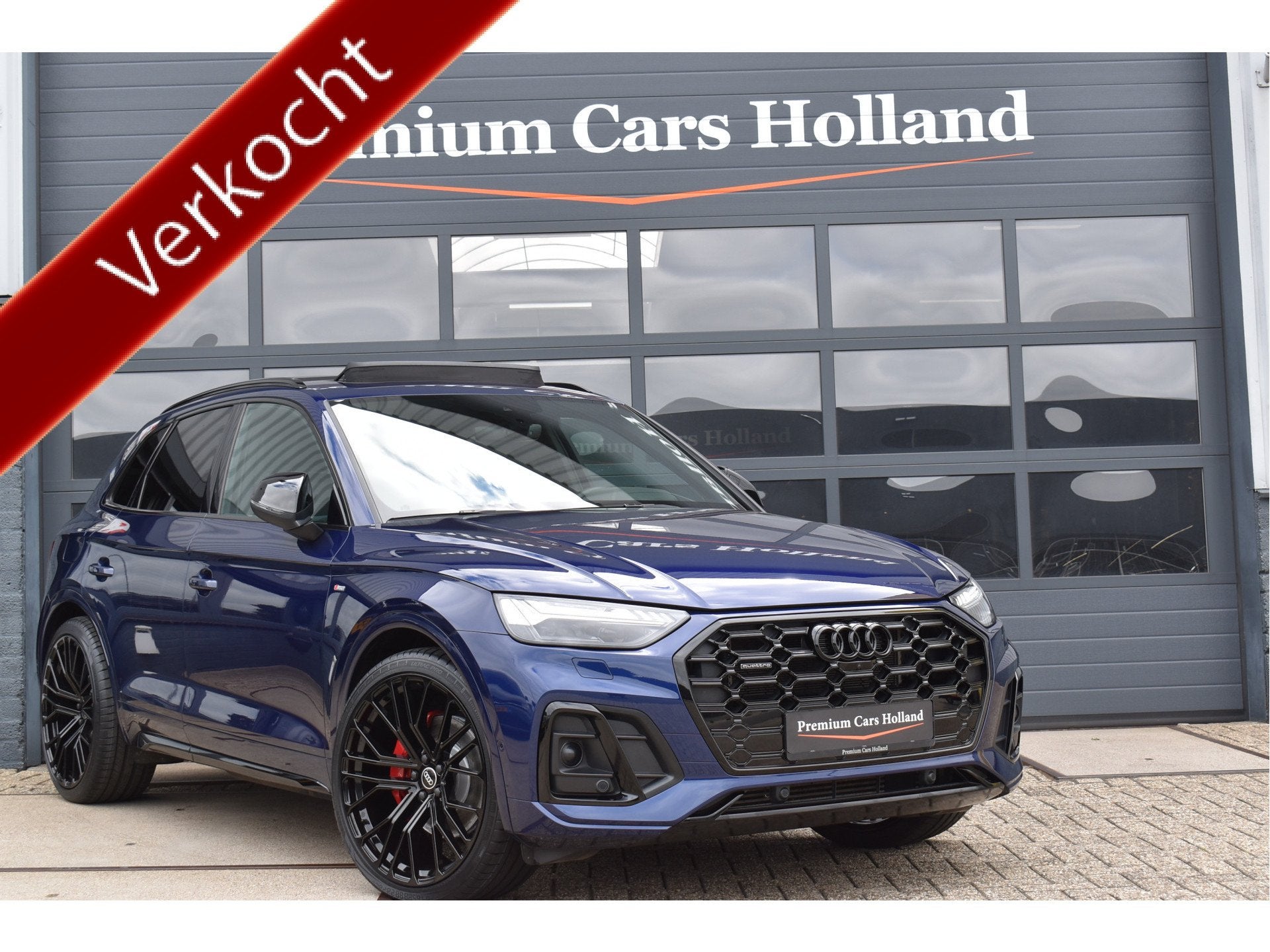 Audi Q5 55 TFSI e S-Line 367 Pk Pano Lucht HUD 360 Camera Le, Automaat, Gebruikt, 4 cilinders, Blauw