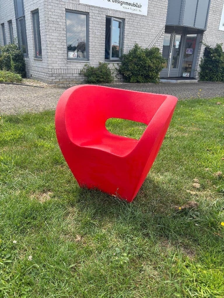Moroso Little Albert Tuin Fauiteuil stoel Rood/Wit, Kunststof, Gebruikt, -, -